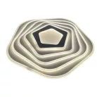 LED design mennyezeti lámpa 125W, 10200 lm, 3000K-6500K, IP20, fém-akril - J1301/W