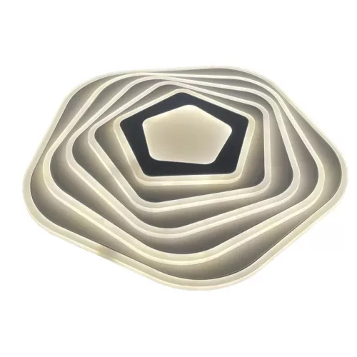 LED design mennyezeti lámpa 125W, 10200 lm, 3000K-6500K, IP20, fém-akril - J1301/W