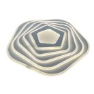 LED design mennyezeti lámpa 125W, 10200 lm, 3000K-6500K, IP20, fém-akril - J1301/W