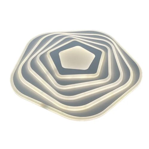 LED design mennyezeti lámpa 125W, 10200 lm, 3000K-6500K, IP20, fém-akril - J1301/W