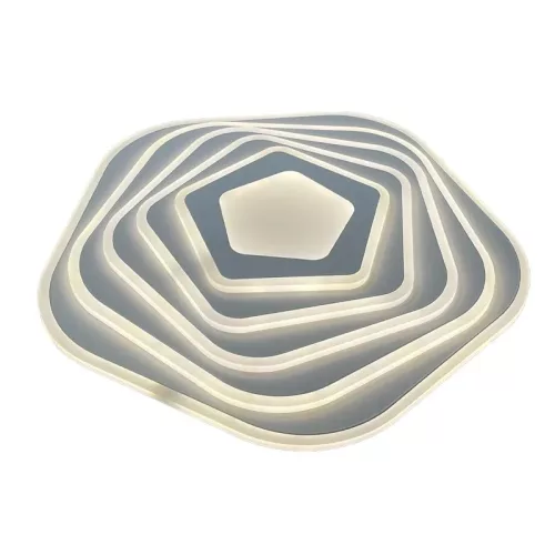 LED design mennyezeti lámpa 125W, 10200 lm, 3000K-6500K, IP20, fém-akril - J1301/W