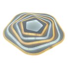 LED design mennyezeti lámpa 125W, 10200 lm, 3000K-6500K, IP20, fém-akril - J1301/W