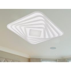   LED design mennyezeti lámpa 150W, 12300 lm, 3000K-6500K, IP20, fém-akril - J1302/W