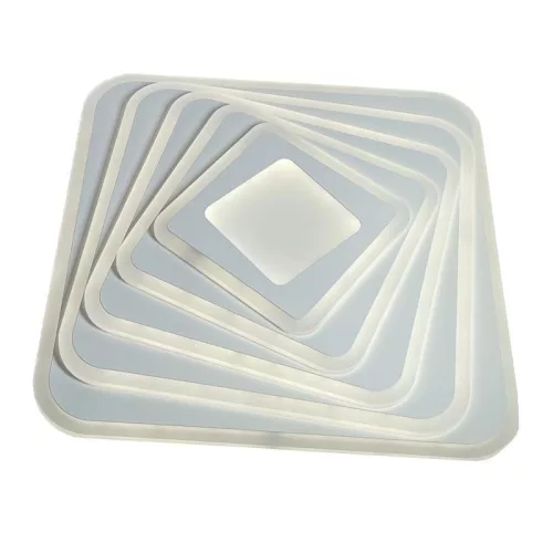 LED design mennyezeti lámpa 150W, 12300 lm, 3000K-6500K, IP20, fém-akril - J1302/W