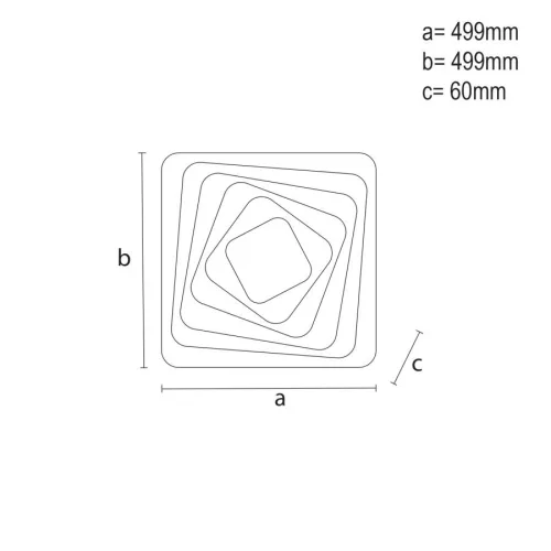 LED design mennyezeti lámpa 150W, 12300 lm, 3000K-6500K, IP20, fém-akril - J1302/W