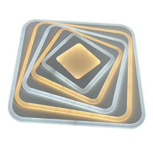 LED design mennyezeti lámpa 150W, 12300 lm, 3000K-6500K, IP20, fém-akril - J1302/W