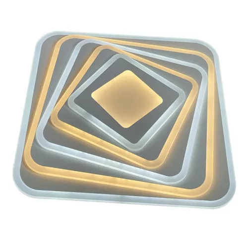 LED design mennyezeti lámpa 150W, 12300 lm, 3000K-6500K, IP20, fém-akril - J1302/W