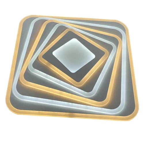 LED design mennyezeti lámpa 150W, 12300 lm, 3000K-6500K, IP20, fém-akril - J1302/W