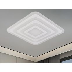   LED design mennyezeti lámpa 95W, 7700 lm, 3000K-6500K, IP20, fém-akril - J1304/W