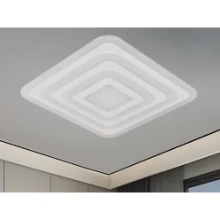   LED design mennyezeti lámpa 95W, 7700 lm, 3000K-6500K, IP20, fém-akril - J1304/W