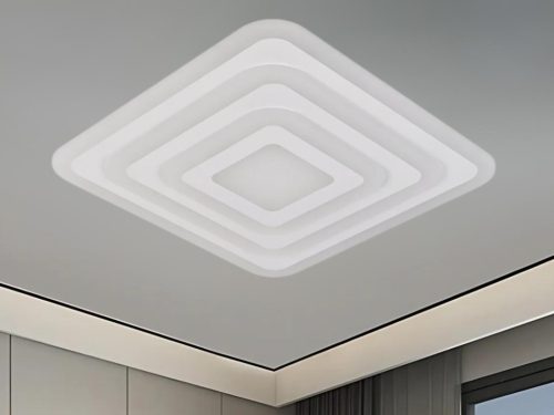 LED design mennyezeti lámpa 95W, 7700 lm, 3000K-6500K, IP20, fém-akril - J1304/W