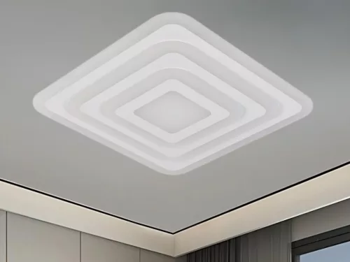 LED design mennyezeti lámpa 95W, 7700 lm, 3000K-6500K, IP20, fém-akril - J1304/W