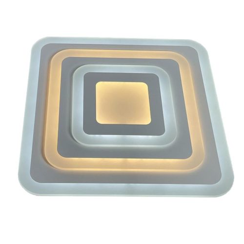 LED design mennyezeti lámpa 95W, 7700 lm, 3000K-6500K, IP20, fém-akril - J1304/W