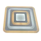 LED design mennyezeti lámpa 95W, 7700 lm, 3000K-6500K, IP20, fém-akril - J1304/W