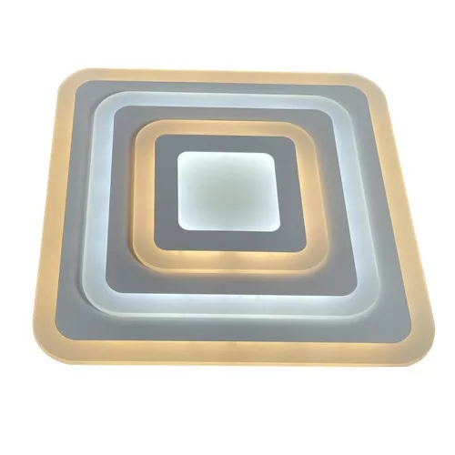 LED design mennyezeti lámpa 95W, 7700 lm, 3000K-6500K, IP20, fém-akril - J1304/W