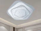 LED design mennyezeti lámpa 105W, 8600 lm, 3000K-6500K, IP20, fém-akril - J1306/W
