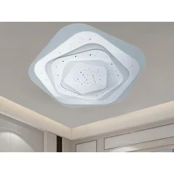  LED design mennyezeti lámpa 105W, 8600 lm, 3000K-6500K, IP20, fém-akril - J1306/W