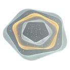 LED design mennyezeti lámpa 105W, 8600 lm, 3000K-6500K, IP20, fém-akril - J1306/W