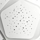 LED design mennyezeti lámpa 105W, 8600 lm, 3000K-6500K, IP20, fém-akril - J1306/W