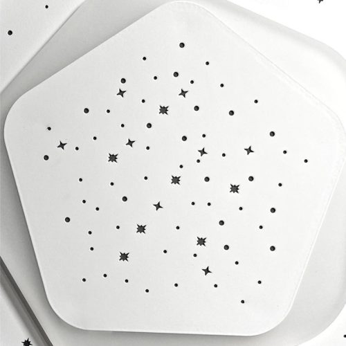 LED design mennyezeti lámpa 105W, 8600 lm, 3000K-6500K, IP20, fém-akril - J1306/W