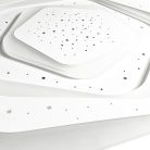 LED design mennyezeti lámpa 105W, 8600 lm, 3000K-6500K, IP20, fém-akril - J1306/W