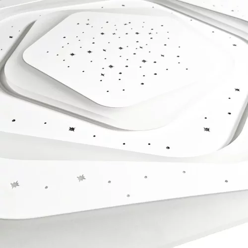 LED design mennyezeti lámpa 105W, 8600 lm, 3000K-6500K, IP20, fém-akril - J1306/W