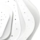 LED design mennyezeti lámpa 105W, 8600 lm, 3000K-6500K, IP20, fém-akril - J1306/W