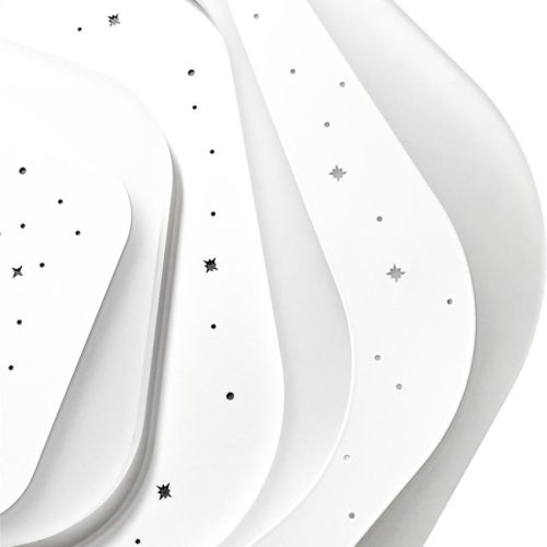 LED design mennyezeti lámpa 105W, 8600 lm, 3000K-6500K, IP20, fém-akril - J1306/W