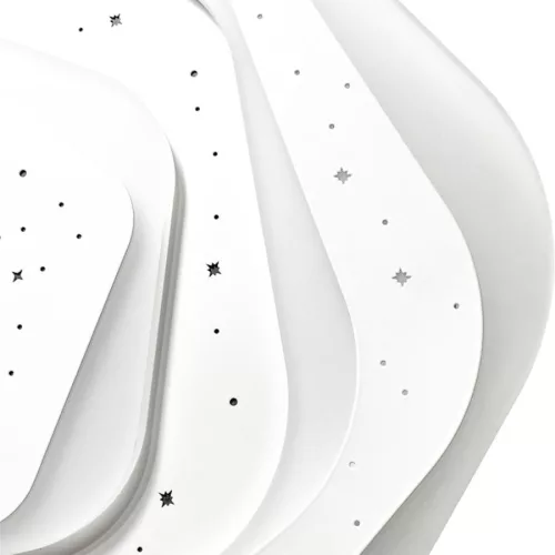 LED design mennyezeti lámpa 105W, 8600 lm, 3000K-6500K, IP20, fém-akril - J1306/W