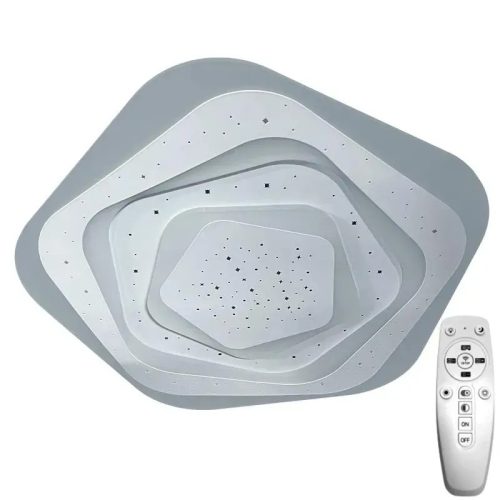 LED design mennyezeti lámpa 105W, 8600 lm, 3000K-6500K, IP20, fém-akril - J1306/W