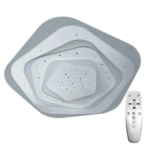 LED design mennyezeti lámpa 105W, 8600 lm, 3000K-6500K, IP20, fém-akril - J1306/W