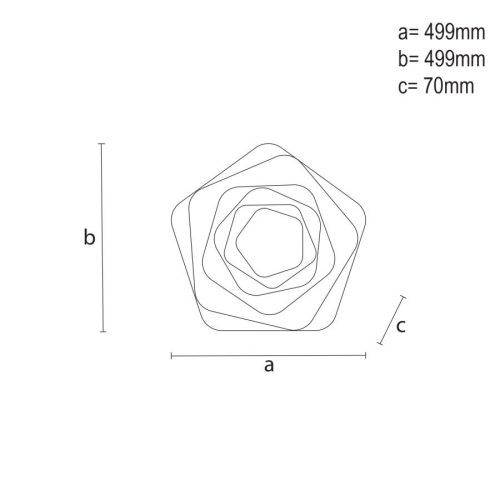 LED design mennyezeti lámpa 105W, 8600 lm, 3000K-6500K, IP20, fém-akril - J1306/W