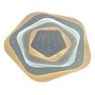 LED design mennyezeti lámpa 105W, 8600 lm, 3000K-6500K, IP20, fém-akril - J1306/W