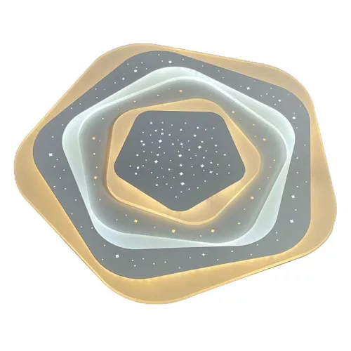 LED design mennyezeti lámpa 105W, 8600 lm, 3000K-6500K, IP20, fém-akril - J1306/W