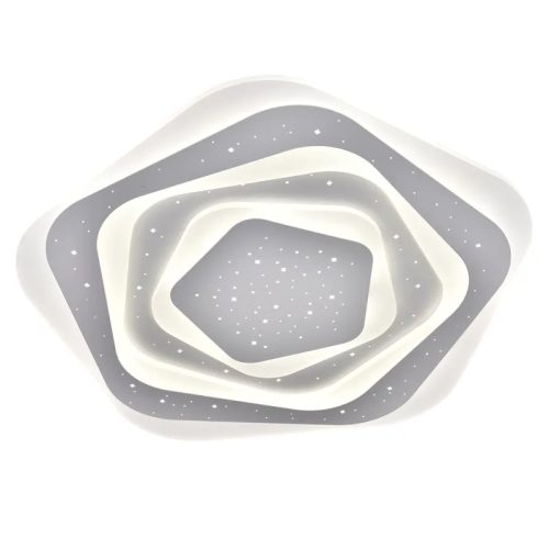 LED design mennyezeti lámpa 105W, 8600 lm, 3000K-6500K, IP20, fém-akril - J1306/W