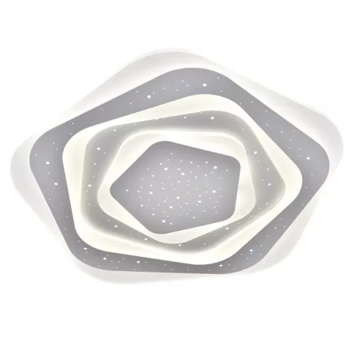 LED design mennyezeti lámpa 105W, 8600 lm, 3000K-6500K, IP20, fém-akril - J1306/W