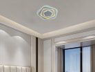 LED design mennyezeti lámpa 105W, 8600 lm, 3000K-6500K, IP20, fém-akril - J1306/W