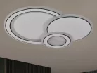 LED design mennyezeti lámpa 40W, 3300 lm, 3000K-6500K, IP20, fém-akril - J1308/W