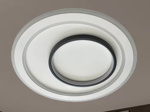 LED design mennyezeti lámpa 85W, 6800 lm, 3000K-6500K, IP20, fém-akril - J1309/W