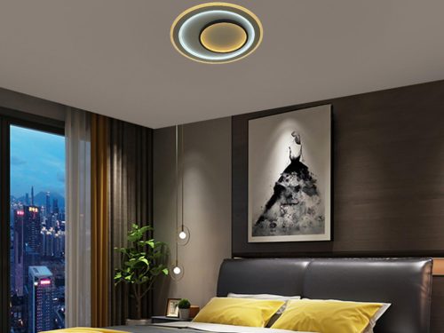 LED design mennyezeti lámpa 85W, 6800 lm, 3000K-6500K, IP20, fém-akril - J1309/W
