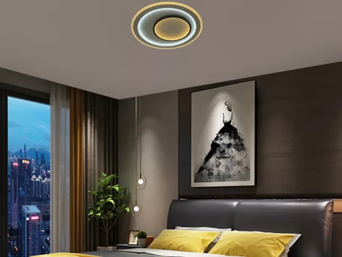 LED design mennyezeti lámpa 85W, 6800 lm, 3000K-6500K, IP20, fém-akril - J1309/W