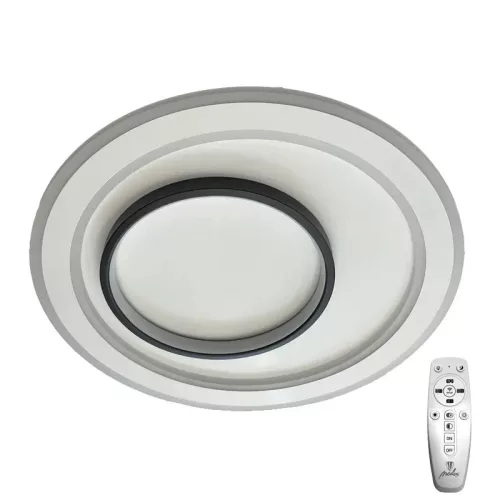 LED design mennyezeti lámpa 85W, 6800 lm, 3000K-6500K, IP20, fém-akril - J1309/W
