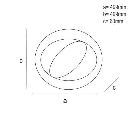 LED design mennyezeti lámpa 100W, 8000lm, 3000-6500K, Ø499mm, IP20 - J1310/W