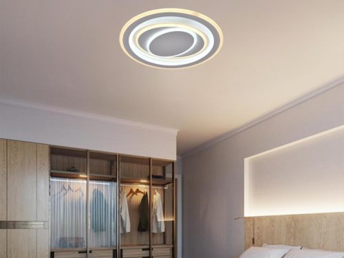 LED design mennyezeti lámpa 100W, 8000lm, 3000-6500K, Ø499mm, IP20 - J1310/W