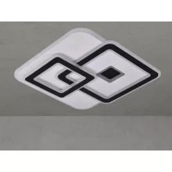   LED design mennyezeti lámpa 145W, 11800lm, 3000-6500K, 499x499mm, IP20 - J1312/WB