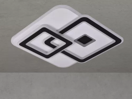 LED design mennyezeti lámpa 145W, 11800lm, 3000-6500K, 499x499mm, IP20 - J1312/WB