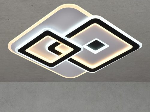 LED design mennyezeti lámpa 145W, 11800lm, 3000-6500K, 499x499mm, IP20 - J1312/WB