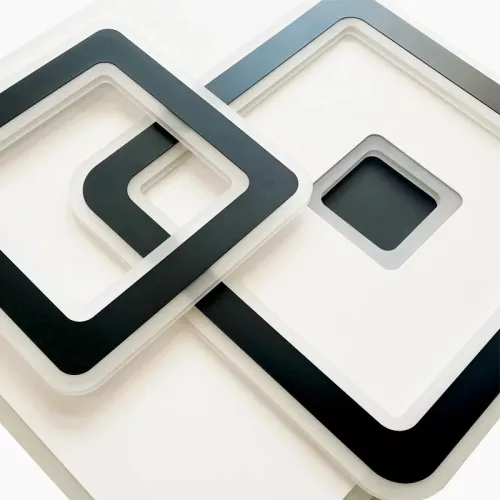 LED design mennyezeti lámpa 145W, 11800lm, 3000-6500K, 499x499mm, IP20 - J1312/WB