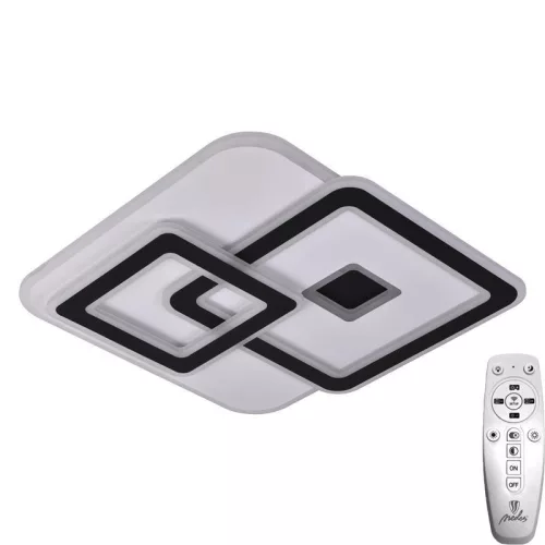 LED design mennyezeti lámpa 145W, 11800lm, 3000-6500K, 499x499mm, IP20 - J1312/WB