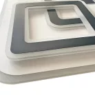 LED design mennyezeti lámpa 145W, 11800lm, 3000-6500K, 499x499mm, IP20 - J1312/WB